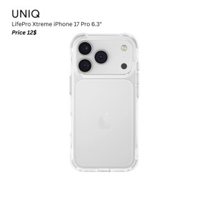 Uniq Hybrid LifePro Xtreme iPhone 17 Pro 6.3″ – Clear