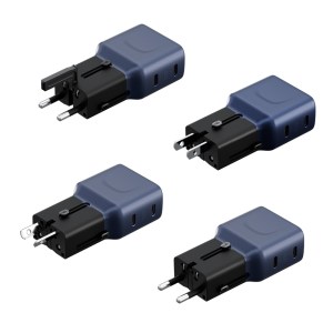 ENERGEA TravelGo Adapter 45, 2C 45W – Blue/Black