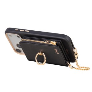 Uniq Coehl MIRELLE Magnetic Wallet with Strap – Ebony