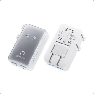 Anker Nano Travel Adapter (5-in-1, 20W, 1-Pack) – White