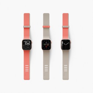 Uniq REVIX IV Reversible Magnetic Watch Strap 44/45/46/49mm – CORAL QUARTZ/BEIGE