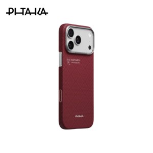 Pitaka x Harvard University Edge Case iPhone 17 Pro 6.3″ – Harvard Crimson (PitaTap™)