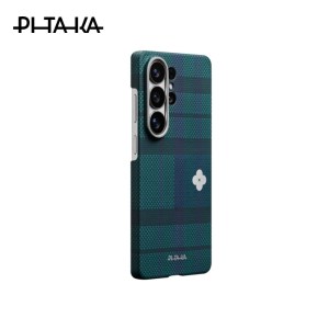 Pitaka Flora in Grid Edge Case S26 Ultra – Forest Dawn ( PitaTap™ )