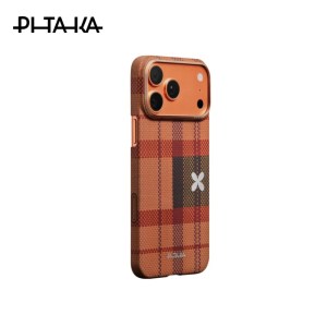 Pitaka Flora in Grid Edge Case 17 Pro Max 6.9″ – Cloud Dusk ( PitaTap™ )