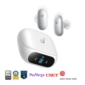 SoundCore Liberty 5 Pro | Noise Cancelling Earbuds for Clear Calls – White