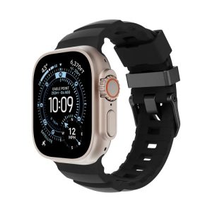 JTLEGEND Terra Outdoor Apple Watch Band 42/44/45/46/49mm – Midnight Black
