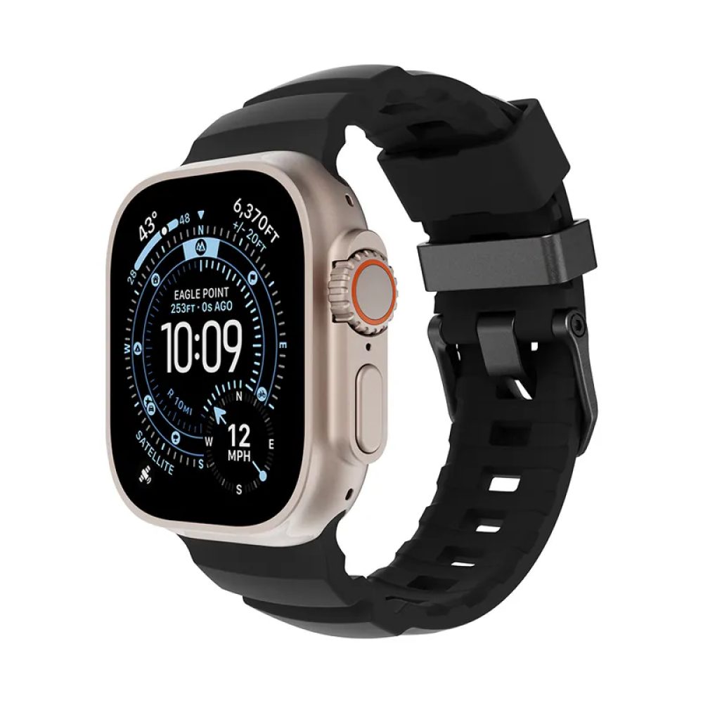 JTLEGEND Terra Outdoor Apple Watch Band 42/44/45/46/49mm - Midnight Black