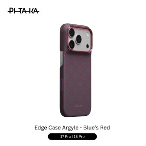 Pitaka Edge Case Argyle 17/18 Pro 6.3″ – Blue’s Red