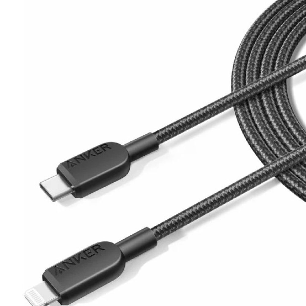 Anker 310 USB-C to Lightning Cable 0.9m (Braided) - Black