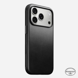 NOMAD Modern Leather Case Limited Edition [ Horween ] 17 Pro Max | 18 Pro Max – Black