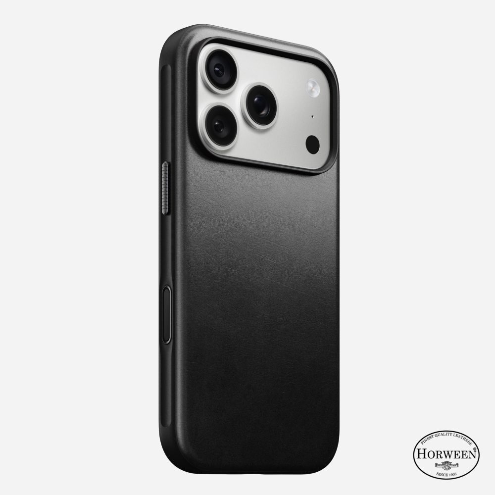 NOMAD Modern Leather Case Limited Edition [ Horween ] 17 Pro Max | 18 Pro Max - Black