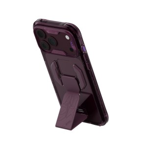 SKINARMA HELIO CE Silicon Grip & Stand 17 Pro | 18 Pro 6.3″ – Burgundy