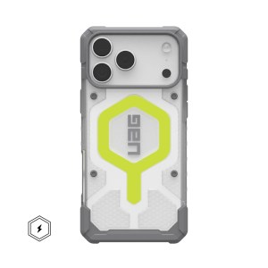 UAG Pathfinder Clear MagSafe iPhone 17 Pro Max | 18 Pro Max – Active Neon
