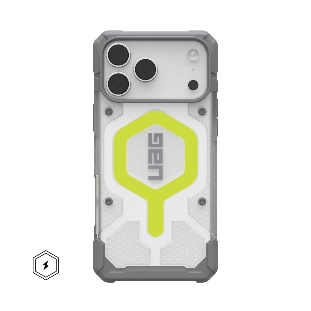 UAG Pathfinder Clear MagSafe iPhone 17 Pro Max 6.9 - Active Neon
