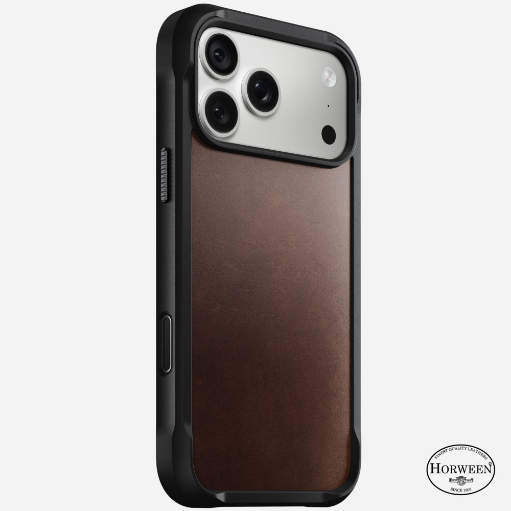 NOMAD Rugged Leather Case [ Horween ] 17 Pro Max | 18 Pro Max - Rustic Brown