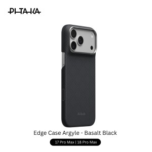 Pitaka Edge Case Argyle 17/18 Pro Max 6.9″ – Basalt Black