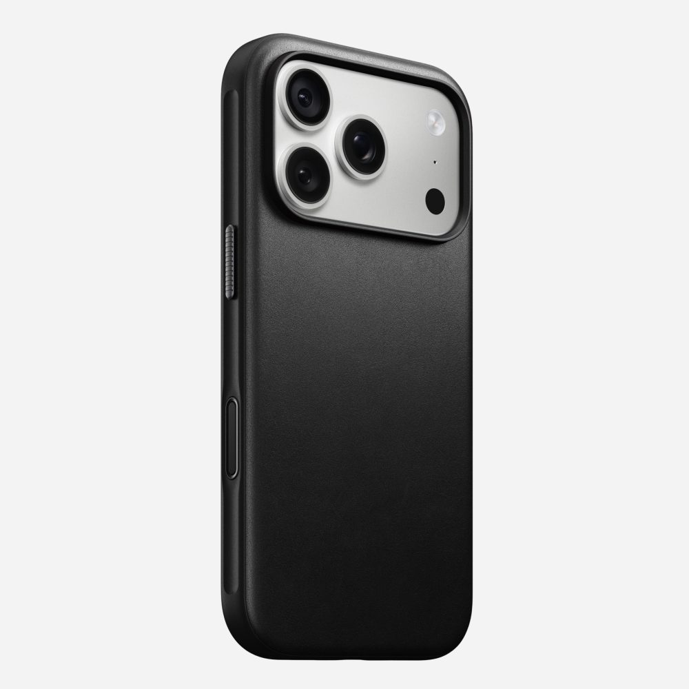 NOMAD Modern Leather Case 17 Pro | 18 Pro - Black