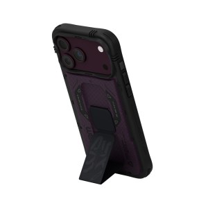 SKINARMA PHANTOM PU Grip-Stand 17 Pro | 18 Pro 6.3″ – Burgundy