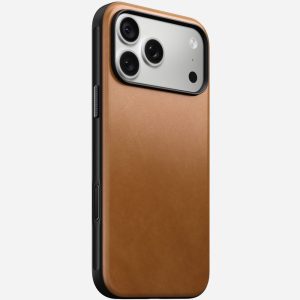 NOMAD Modern Leather Case 17 Pro Max | 18 Pro Max – English Tan