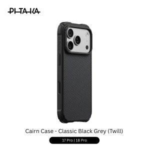 Pitaka Cairn Case 17/18 Pro 6.3″ – Classic Black Grey (Twill)