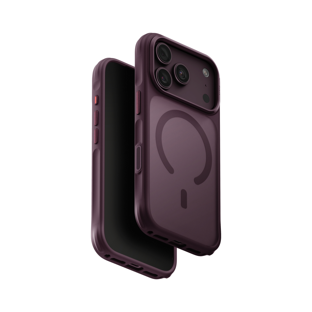 Uniq Hybrid VEREN MagClick 17 Pro | 18 Pro 6.3" - Burgundy Frost