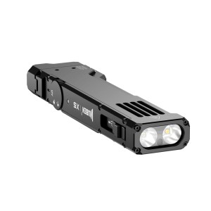 WUBEN X5 3-in-1 1300 Lumens Compact EDC Flashlight(Class 3R Version) – Black
