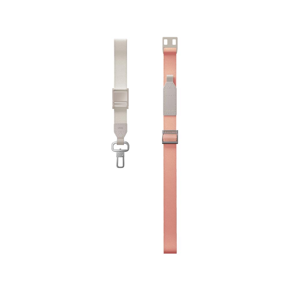 Uniq Vista Duo 2-in1 Lanyard and Hand Strap - Peach/Beige