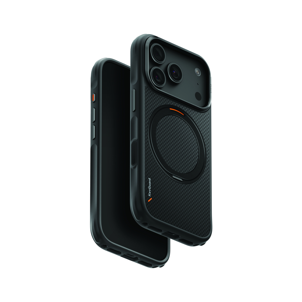 Uniq Hybrid KEVA MOV MagClick 17 Pro | 18 Pro 6.3" - Carbon Black