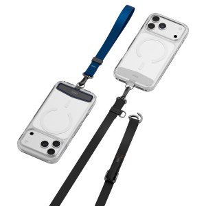 Uniq Vista Flex 2-in1 Lanyard and Hand Strap – BLACK/DEEP BLUE