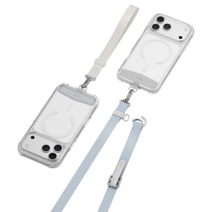 Uniq Vista Flex 2-in1 Lanyard and Hand Strap – BREEZE BLUE/MIST GREY