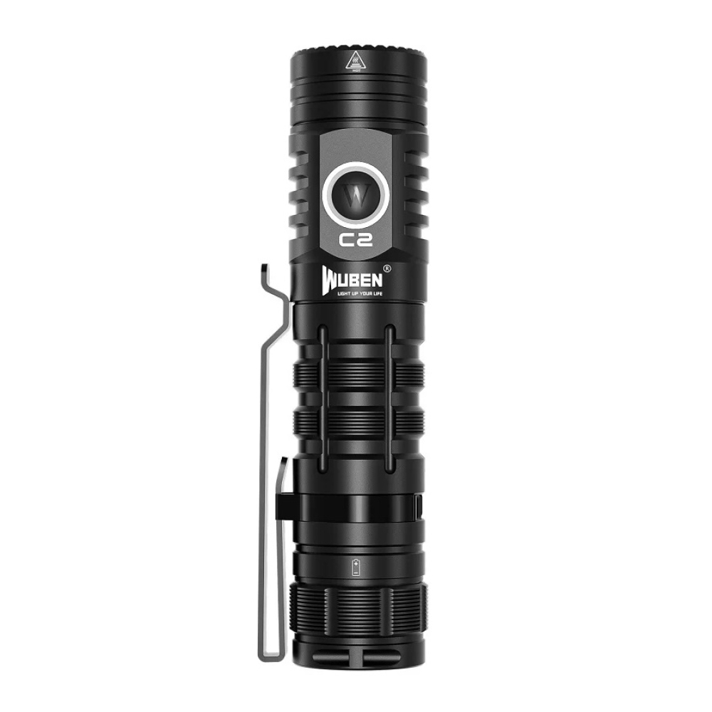 WUBEN Flash and Power Bank C2 2000 Lumens | 4800mAh | 300H - Black
