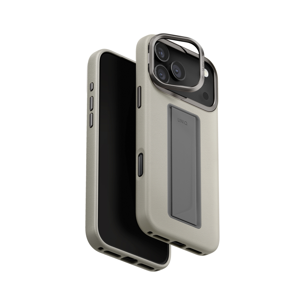 UNIQ HYBRID HELDRO PRO with Camera Stand iPhone 17 Pro Max 6.9" - Clay