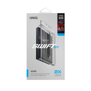 Uniq Optix SWIFTFIT VIVID (DX2) APPLICATOR iPhone Duo – Front