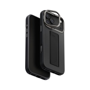 UNIQ HYBRID HELDRO PRO with Camera Stand iPhone 17 Pro 6.3″ – Black