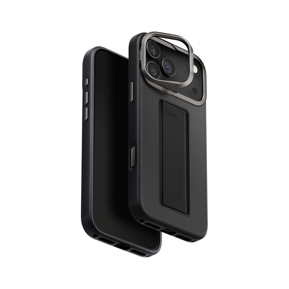 UNIQ HYBRID HELDRO PRO with Camera Stand iPhone 17 Pro 6.3" - Black