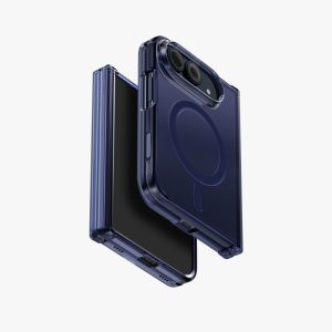 Uniq Hybrid AirSuit MagClick Charging iPhone Duo – Glossy Blue