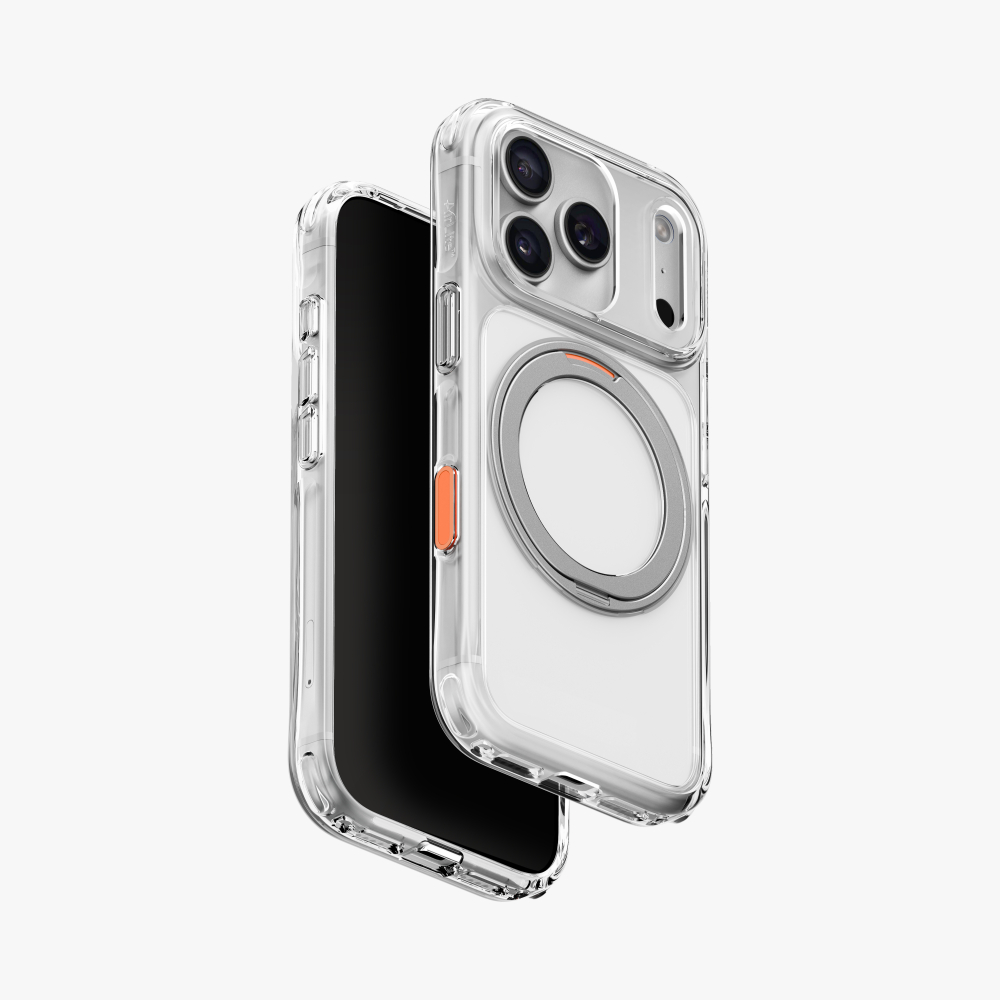 UNIQ Hybrid SWIVIX with 360 Rotating KickStand 17 Pro Max | 18 Pro Max 6.9" - Lucent Clear