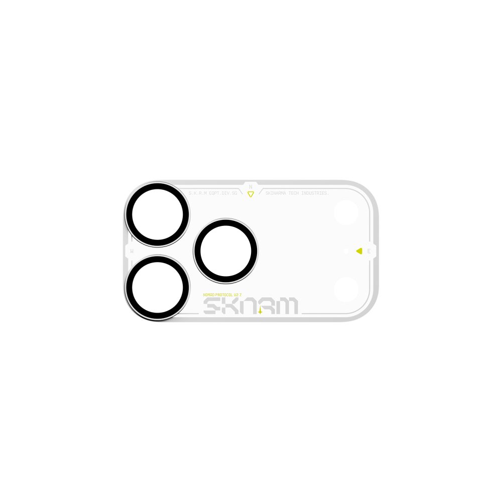 SKINARMA ATLAS ALUMINIUM Camera Lens with IONIX™ GLASS 18 Pro Max - White