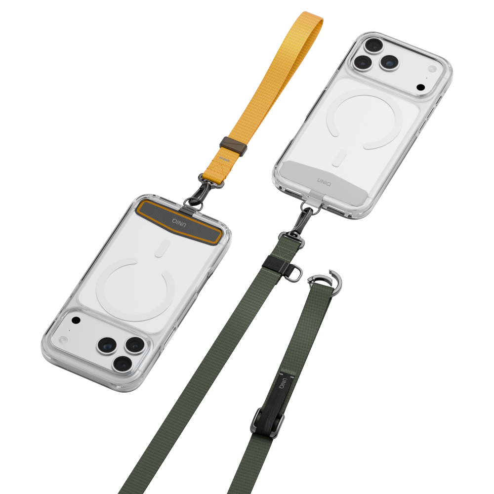 Uniq Vista Flex 2-in1 Lanyard and Hand Strap - DEEP FOREST/CANARY YELLOW