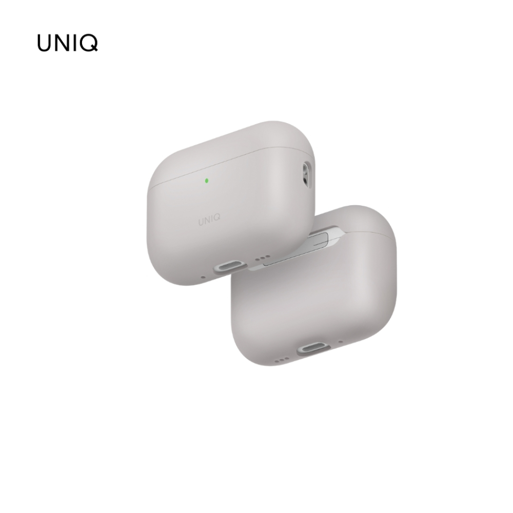 UNIQ Hybrid Lino Silicone AirPods Pro 3 - Beige Ivory