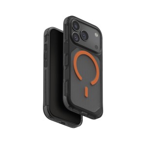 UNIQ HYBRID Combat Active iPhone 17 Pro 6.3″ – Frost Smoke/Orange