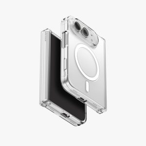Uniq Hybrid AirSuit MagClick Charging iPhone Duo – Glossy Clear