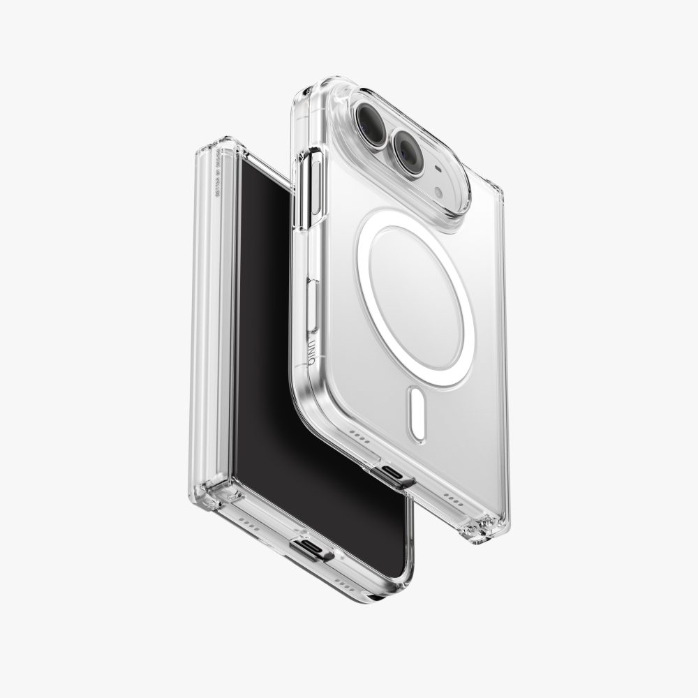 Uniq Hybrid AirSuit MagClick Charging iPhone Duo - Glossy Clear