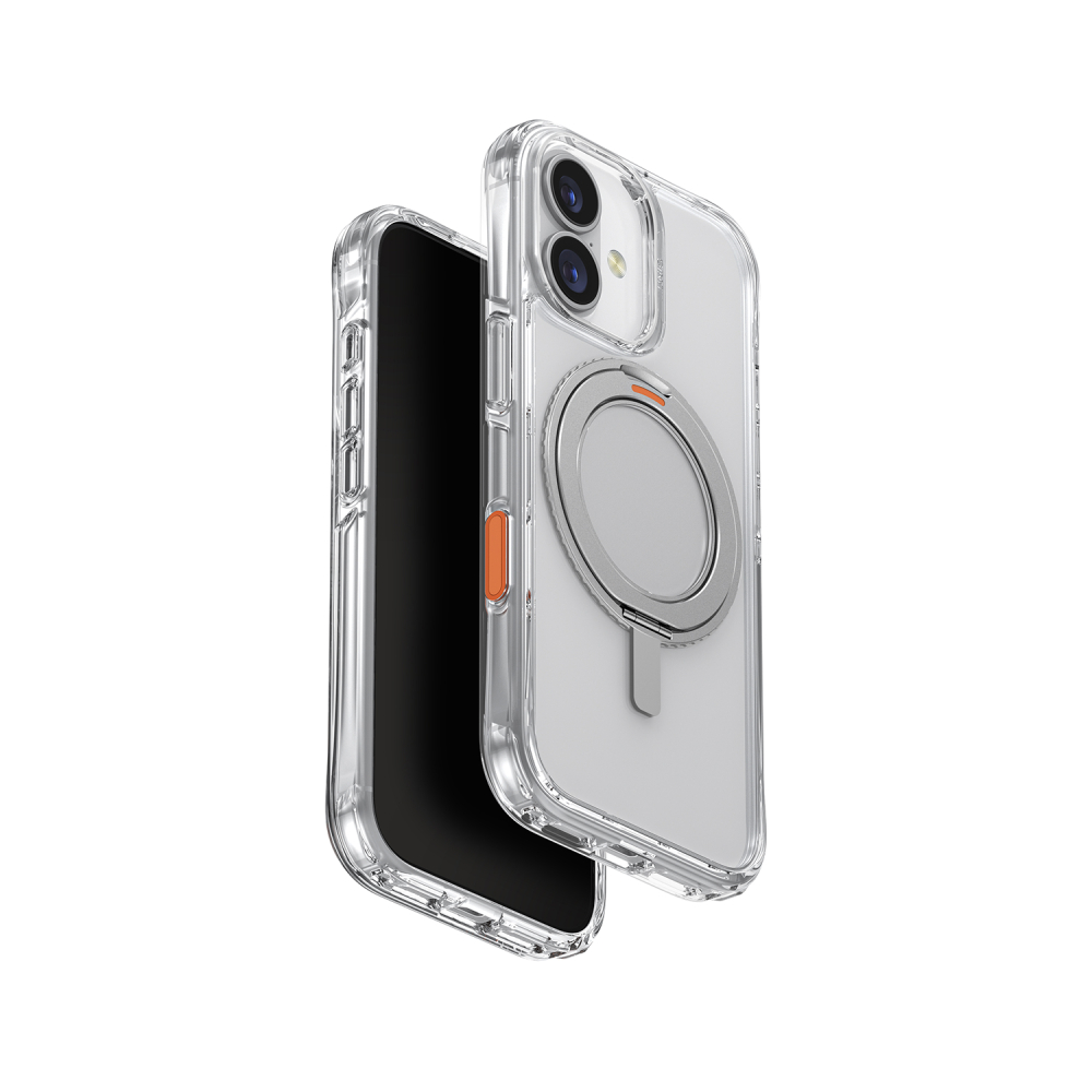 UNIQ Hybrid SWIVIX with 360 Rotating KickStand iPhone 17 6.3" - Lucent Clear