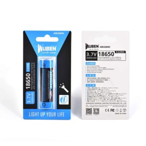 WUBEN ABE2600C Rechargeable 18650 Flashlight Extend Battery For E7 – 2600mAh